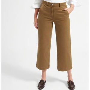 The Wide Leg Crop Pant in Ochre Regular Length